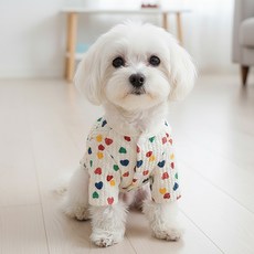 petit dog 寵物愛心刷毛外套, 1個, 奶油色