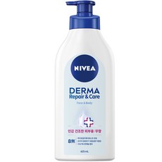 NIVEA 妮維雅 Derma肌膚護理身體乳, 625ml, 1瓶