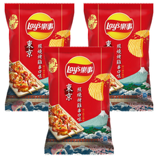 Lay's 樂事 波樂洋芋片 東京照燒烤雞串口味, 59.5g, 3包