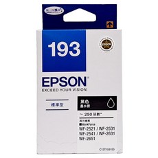 Epson 墨水匣 WF-2631/2651 193, 黑色, 1個