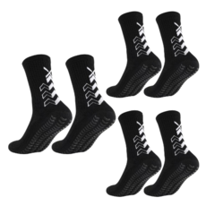 Roatlo防滑運動襪 3雙組, 1組, 黑色