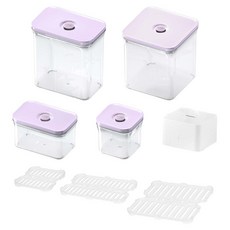 VAKUEN. Pora Best容器組 附Dice 電動抽氣器 + 篩網 3個 0.5L + 1L + 2L + 3.1L, 6.6L, 1組