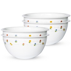 Bormioli ROCCO 陶瓷麵碗, 4個, 混合顏色