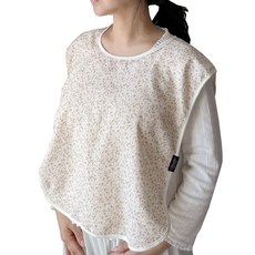 Cherinette 媽媽圍兜 哺乳圍裙 拍嗝墊, 春日印記, 1個, 1入