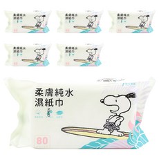 PEANUTS 史努比 濕紙巾 200 x 150mm 樹葉衝浪, 1入, 6包