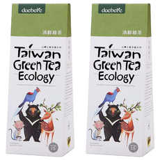 daebete 茶米茶 自然生態 清鮮綠茶茶包 Set, 台灣綠茶, 3g/15入, 15包, 2盒