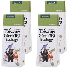 daebete 茶米茶 自然生態 清鮮台灣綠茶茶包 Set 3g/15入, 15包, 4盒