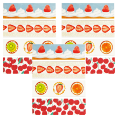 KING JIM KITTA隨身攜帶和紙膠帶 可撕式 甜點 東出桂奈設計款, 尺寸15×50mm, KITM001, 3個