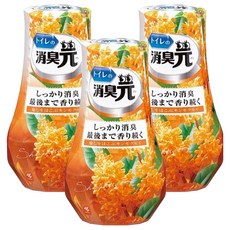 KOBAYASHI 小林製藥 消臭元 浴廁空氣芳香劑, 400ml, 3瓶, 金木犀桂花香
