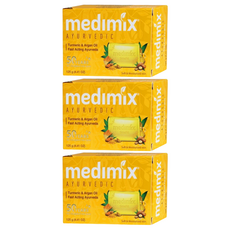 medimix 台灣公司貨 綠寶石皇室藥草浴 美肌皂 薑黃, 125g, 3個