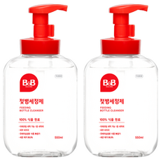 B&B 奶瓶清潔慕斯, 550ml, 2瓶