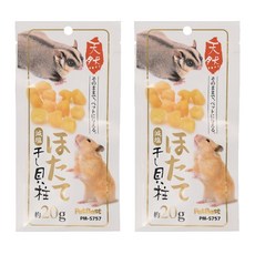 PetBest 小動物減鹽瑤貝貝柱, 20g, 2入