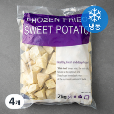 냉동 유탕고구마 (냉동), 2kg, 4개