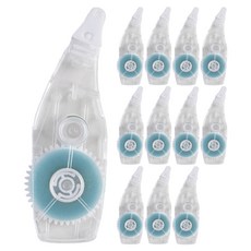 deLi 得力 手把型雙面膠帶補充, 12個, 混色