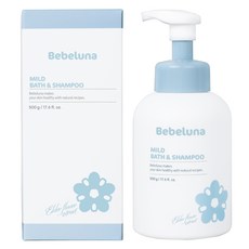 BEBELUNA 溫和護膚多合一沐浴露, 500克, 1個
