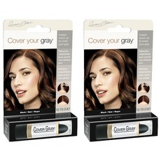 커버유어그레이 터치 업, 블랙, 2개