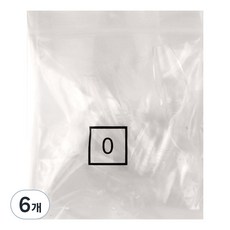 Lvia 棺材型甲片 0號 50p, 6個, 透明