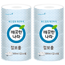 KleanNara 可綠納樂 ECO雙層大捲筒衛生紙, 500m, 4捲, 2袋