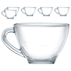 Ocean Glass Cosmo 花茶杯, 透明, 6個