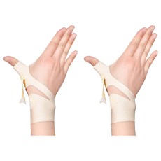 XA 隱形款機能拇指護腕固定帶 左手 膚色, 2條