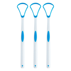 Bizon 生活必需品 舌頭白苔 舌苔 去除器 清潔器 天藍色, 3個, 10g