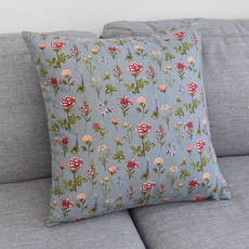 春天墊子 Louis 50靠枕, 藍色