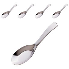 OSAMA 王樣 日式小台匙 13x3.8cm 304不鏽鋼, 銀色, 5支