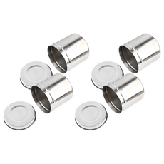 LaMon 施術用圓形衛生棉紗布棉盒 8cm 其他美容配件, 單一顏色, 4個