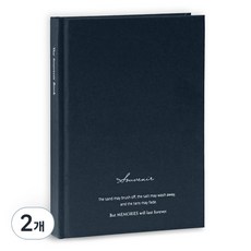 ICONIC SOUVENIR B6 橫線硬殼精裝筆記本, 06 海軍藍, 2個