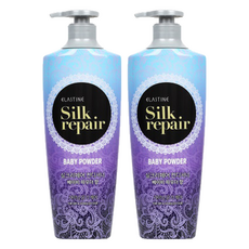 엘라스틴 실크 리페어 컨디셔너 베이비파우더 향, 550ml, 2개