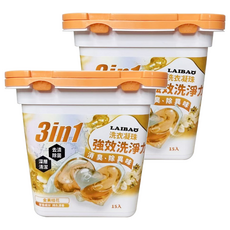 蕾寶 3合1洗衣凝珠 金黃桂花 15顆/盒 強效洗衣 持久留香, 15顆, 2盒