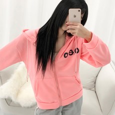 피어니스트 여성용 오버핏 후드집업