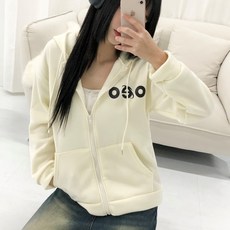 피어니스트 여성용 오버핏 후드집업