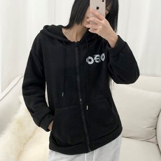 피어니스트 여성용 오버핏 후드집업