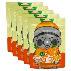 에스디푸드 제주 감귤 하르방 젤리, 80g, 5개