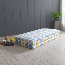 더코이즈 3단 접이식 천연라텍스 매트리스 75T 멀티싱글, 펄마운틴, 7.5cm