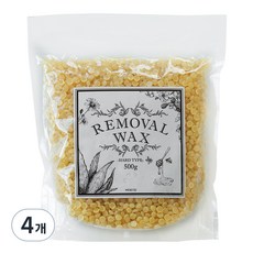 모엔드 대용량 프리모 제모하드왁스 허니, 500g, 4개