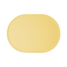 BOWLBOWL 韓國製 BoulBoul 矽膠餐桌墊, 起司黃, 400 x 290 mm