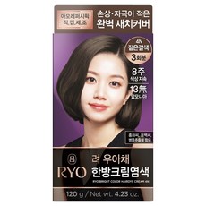 려 우아채 멋내기 새치크림, 4N짙은갈색, 1개