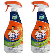 Mr Muscle 威猛先生 浴室除垢霸主清潔劑 噴槍瓶, 500g, 2瓶