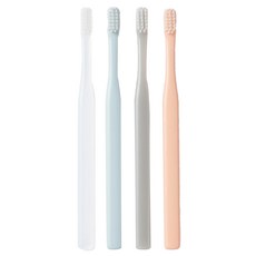 MUJI 無印良品 聚丙烯牙刷4色組, 4支, 1組