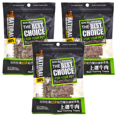 NATURAL FARM 自然牧場 紐西蘭天然零食訓練軟零食系列, 上選牛肉, 180g, 3包