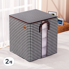 Make Mine 超大容量特大號棉被衣物收納箱 附透明窗 100L, 混合顏色, 2個