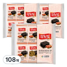 광천김 광천 명란맛 김, 4g, 108개