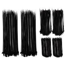 ender 彈性束線帶 大 200p + 中 200p + 小 200p 套組, 黑色, 2套