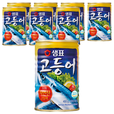 샘표 원터치 고등어 통조림, 400g, 8개