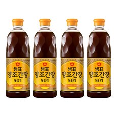 샘표 양조간장 501, 860ml, 4개
