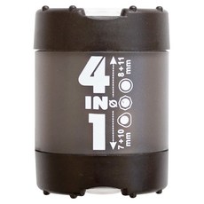 KUM 庫姆 4-IN-1 K4多功能四合一削筆器 1028371, 黑色, 1個