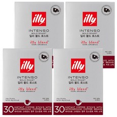 illy 意利 深焙阿拉比卡即溶咖啡粉隨身包, 1.6g, 30條, 4盒