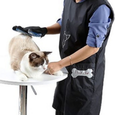 最佳男士寵物美容袍, 黑色, 1個